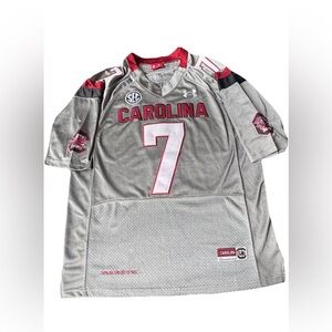 Under Armour South Carolina Gamecocks Hilinski #7 Away Football Jersey Men's 48